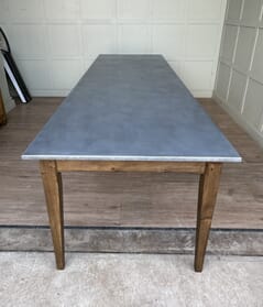 20mm Distressed Finish Zinc Table