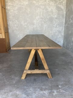 A Frame Waxed Table