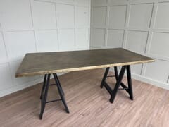 Antique Brass Bespoke Kitchen Work Surface