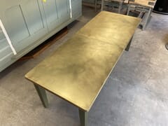 Antique Brass Finish Dining Table