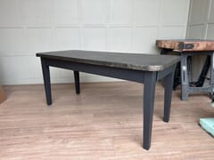 Antique Finish Zinc Table With Turned Legs