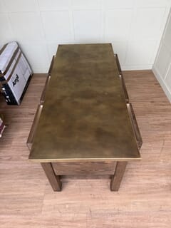 Bespoke Antique Brass Top Kitchen Island Unit