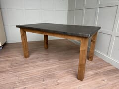 Bespoke Zinc Top Kitchen Table