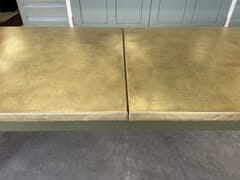 Brass Top Table In Two Pieces