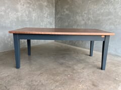 Copper Dining Table Painted In Farrow And Ball Railings