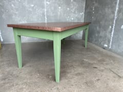 Copper Dining Table With Tapered Legs