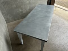 Distressed Finish Zinc Dining Table