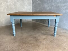Farmhouse Table With Wooden Top