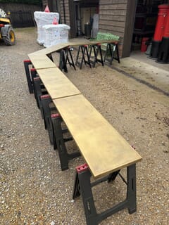 Handmade Antique Brass Bar / Gym Tops