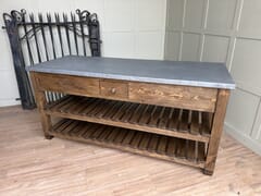 Kitchen Island  Made At UKAA With Zinc Top