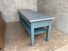 Kitchen Island With Zinc Top