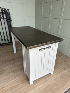 Kitchen Islands Made At UKAA With Zinc Tops