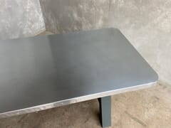 Natural Finish Zinc Table Top With 30mm Radius Corners