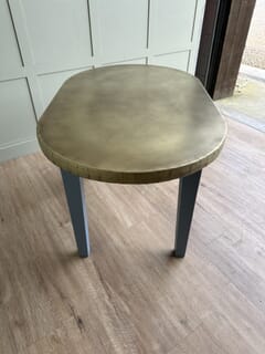 Round Antique Brass Dining Table At UKAA