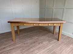 Shiny Copper Top Dining /Kitchen Table