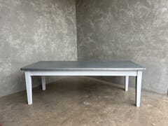 Tapered Leg Dining Table With Zinc Top