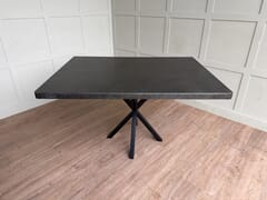 Zinc Bespoke Dining Table With Metal Star Base