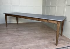 Zinc Table In a Distressed Finish