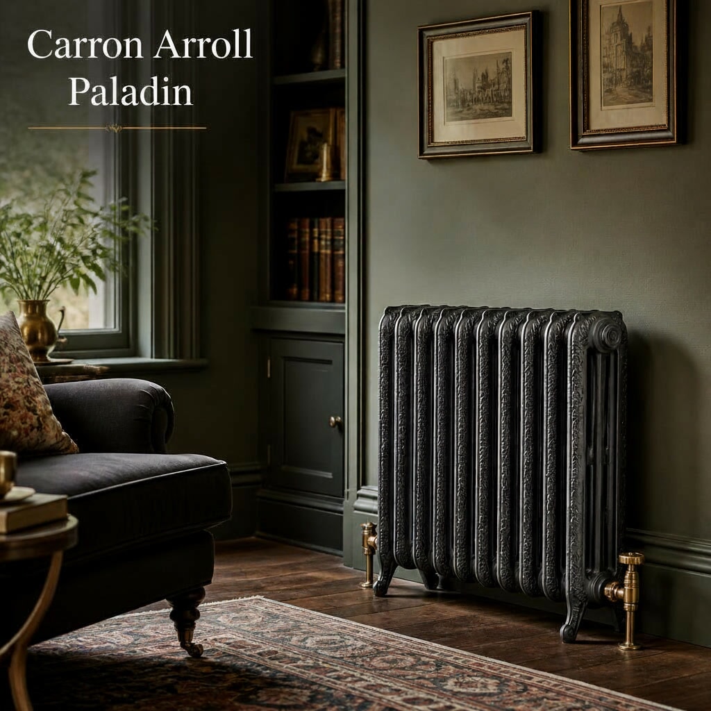 Buy Carron, Arroll Or Paladin Cast Iron Radiators Made to Your Sizes in Designs Such as Column Victorian, Old School and Ornate Style Metal Radiators at UKAA