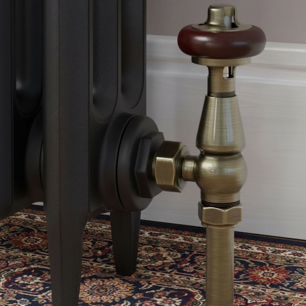 Buy Traditional Thermostatic Or Manual Radiator Valves Suitable For Cast Iron Radiators At UKAA. Radiator Valves For Your Old Hospital and School Style Rads