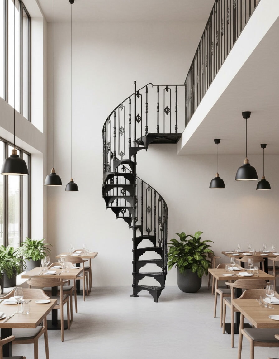 View and Buy Antique Victorian Spiral Staircases, Old Reclaimed Metal Staircase, Vintage Circular Staircase and Salvaged Cast Iron Stairs From UKAA