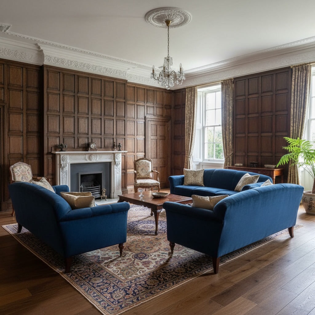 Buy Antique Solid Oak Wall Panelling Or Solid Mahogany Wall Paneling From UKAA. Old Victorian and Georgian Wall Panelling Made From Pine, Oak Or Hardwood 