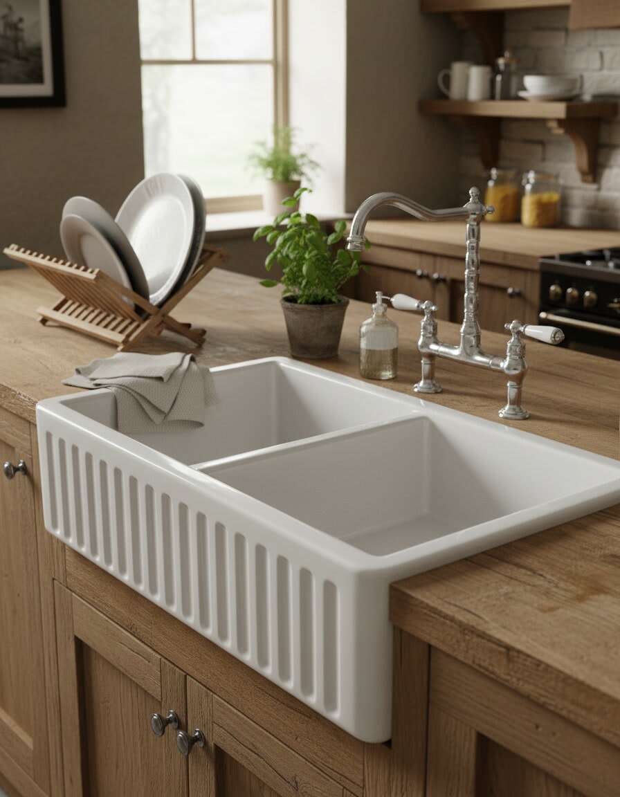 Buy Traditional Belfast Style Kitchen Sinks Made By Whitebirk Sinks From UKAA. Genuine British Made Kitchen Sinks Made By Whitebirk. Handmade Farmhouse Sinks