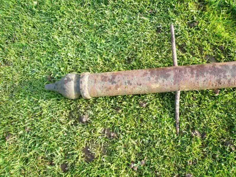 Reclaimed Antique Iron Washing Line Pole