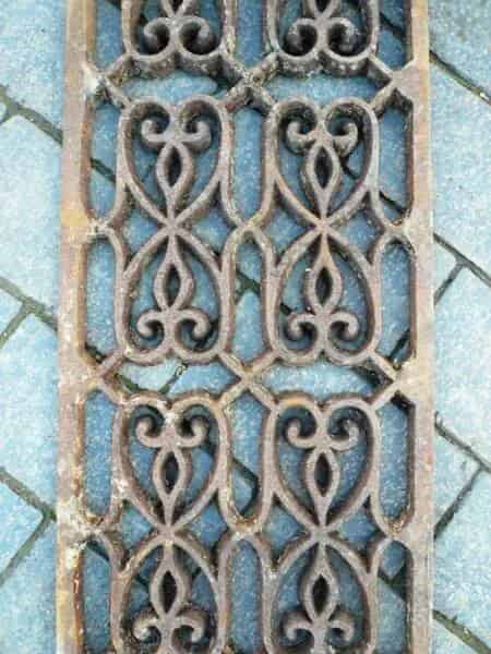 Cast Iron Floor Grilles with Frames x 66ft Long