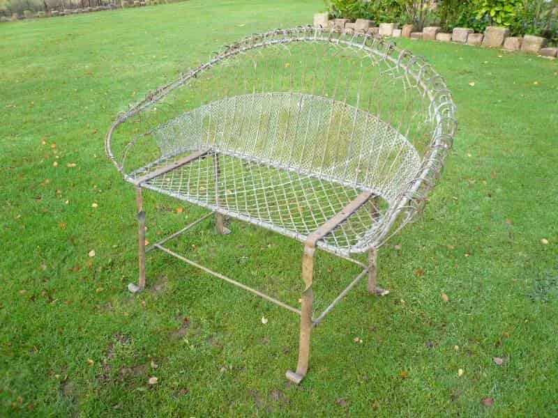 Wirework Garden Bench Circa 1920