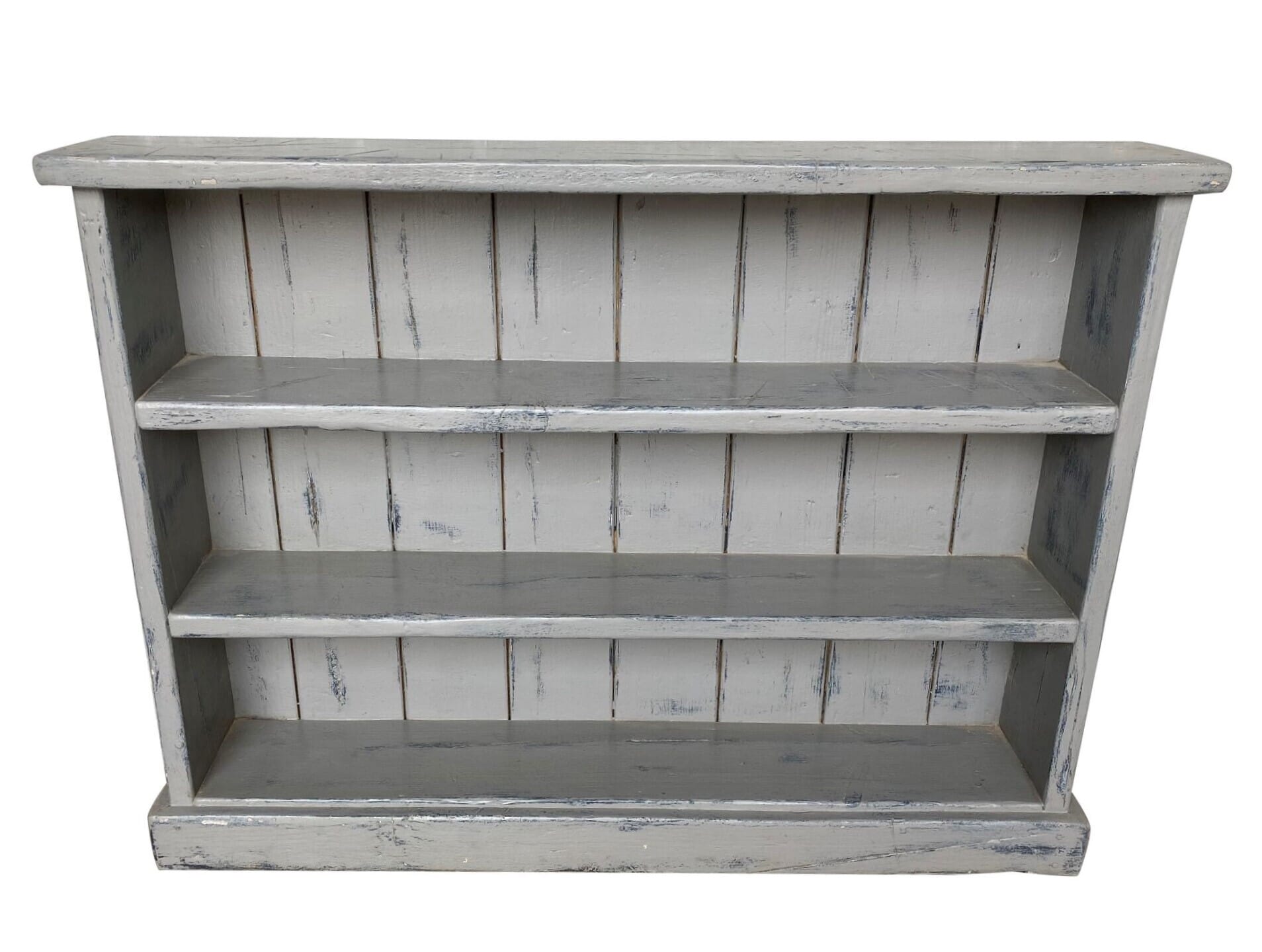 Reclaimed Pine Distressed Painted Shelf Unit - 7735