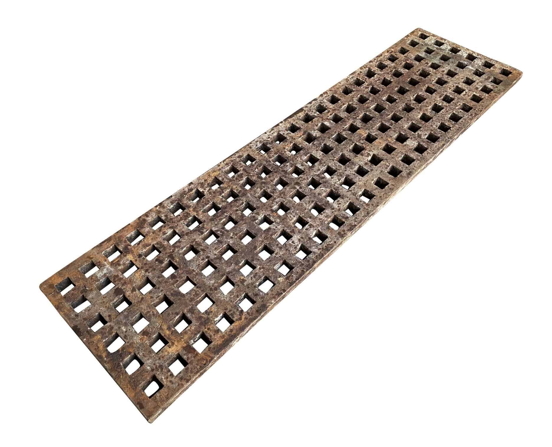 Victorian Antique Cast Iron Floor Grille / Grids