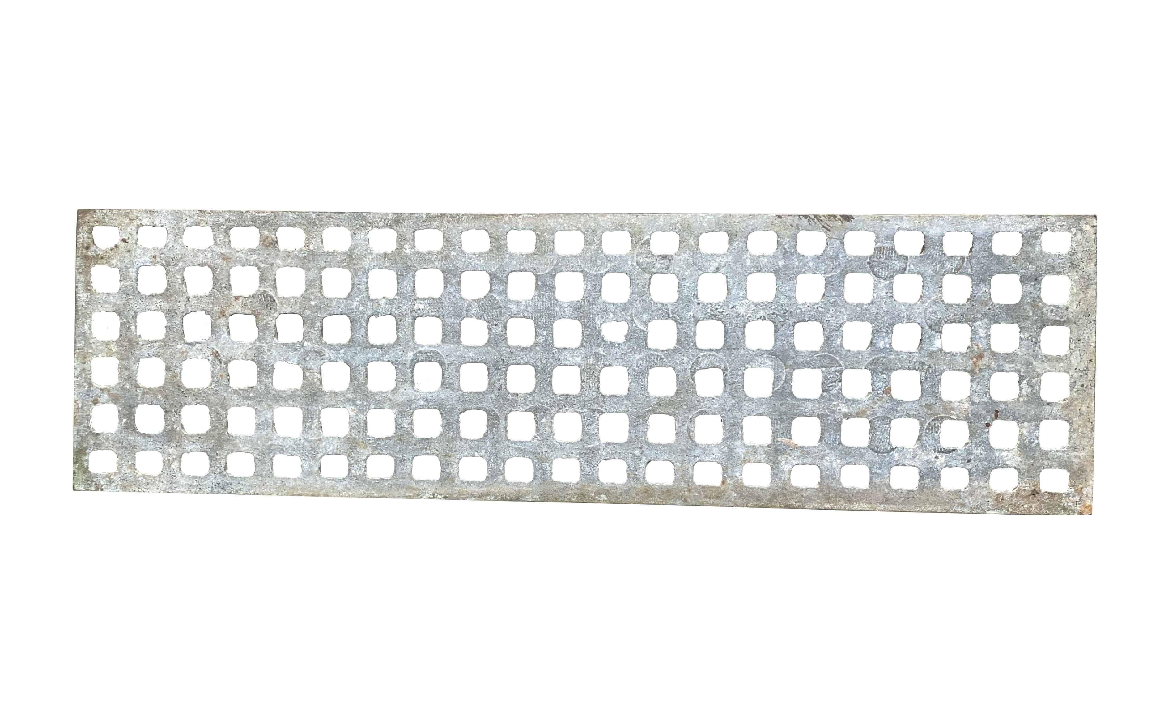 Original Cast Iron Silver Floor Grille / Grid
