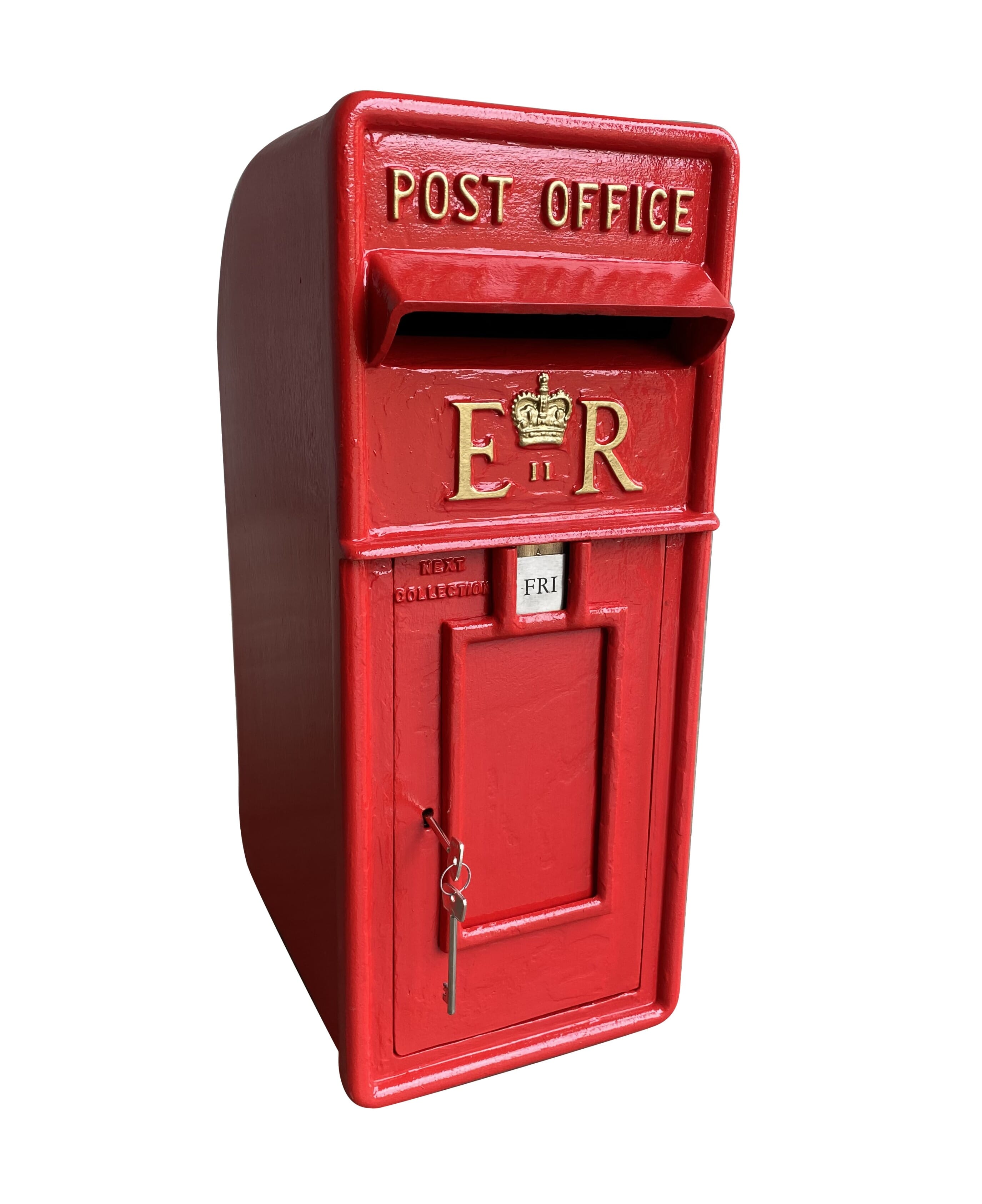 Original Post Office ER II Cast Iron Post Box For Use On A Pole - 9174