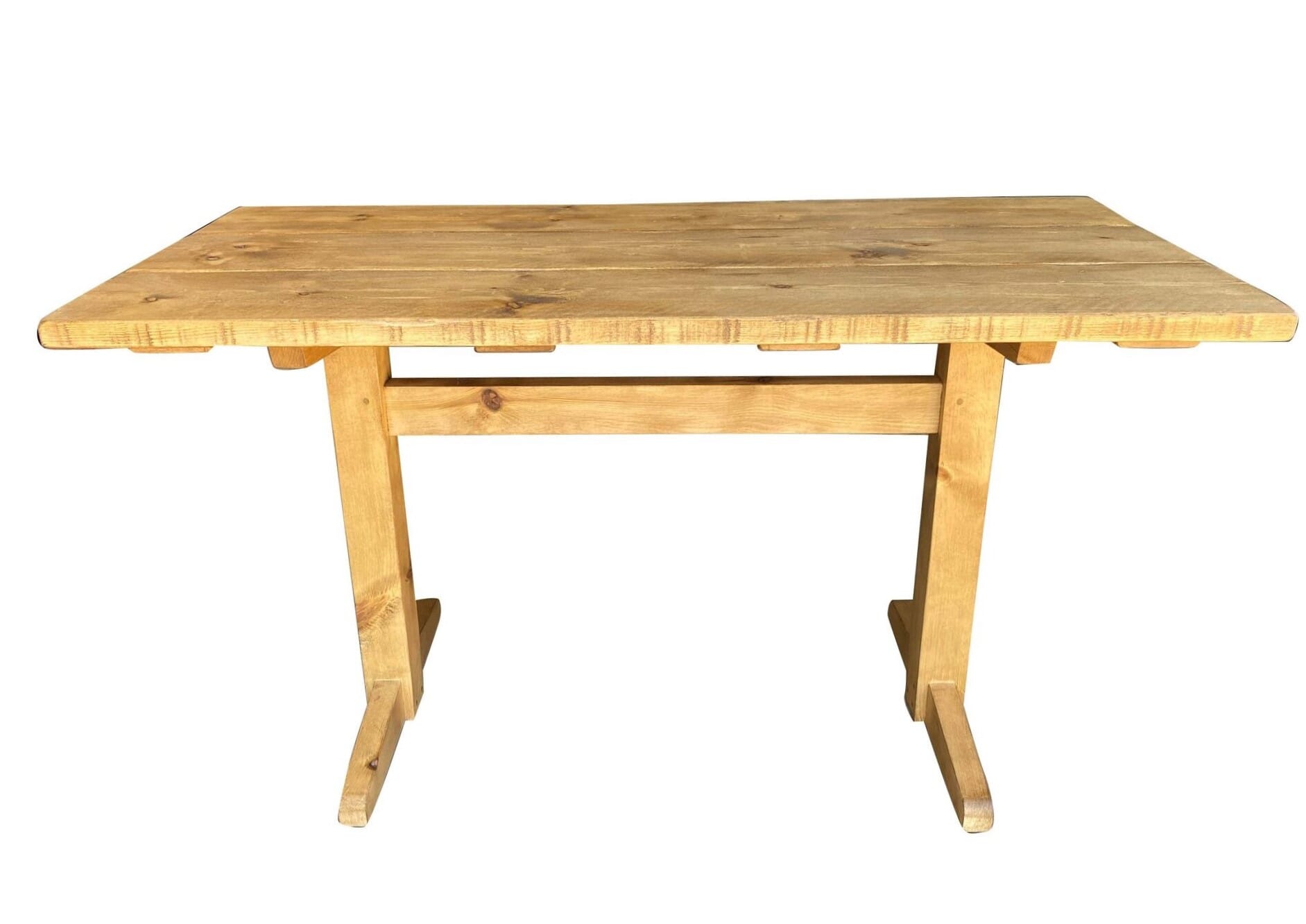 Bespoke Plank Top Refectory Farmhouse Style Kitchen Table - D1679