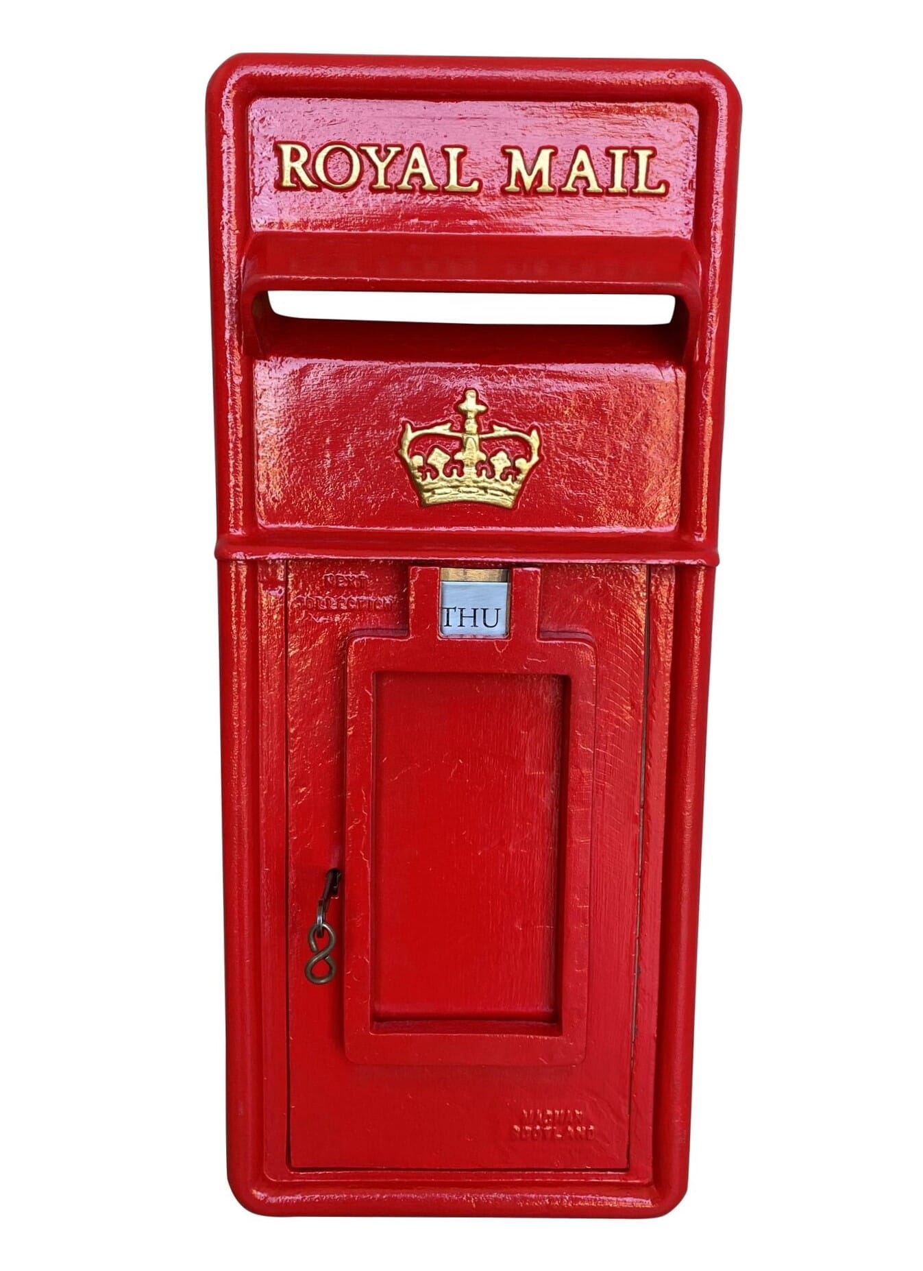 Original Royal Mail Scottish Red Post Box Front Only - 9205
