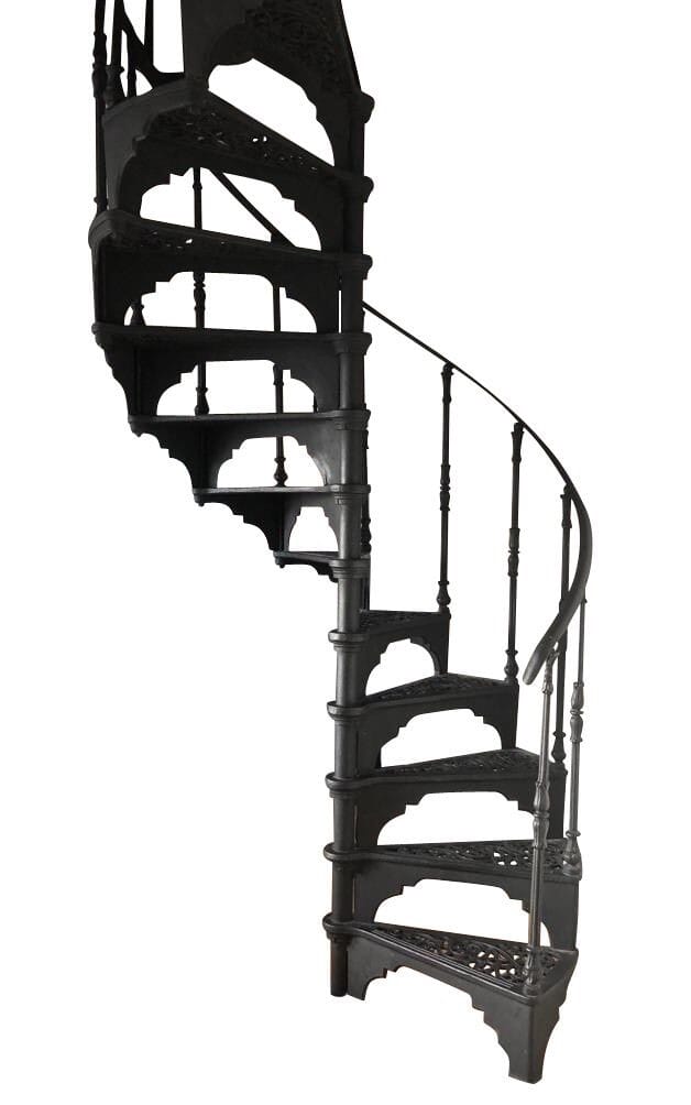 Safety Stairways Cast Iron Spiral Staircase & Balcony - 9262