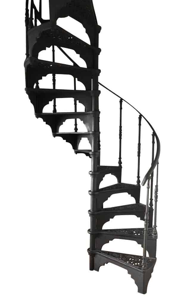 Safety Stairways Cast Iron Spiral Staircase & Balcony