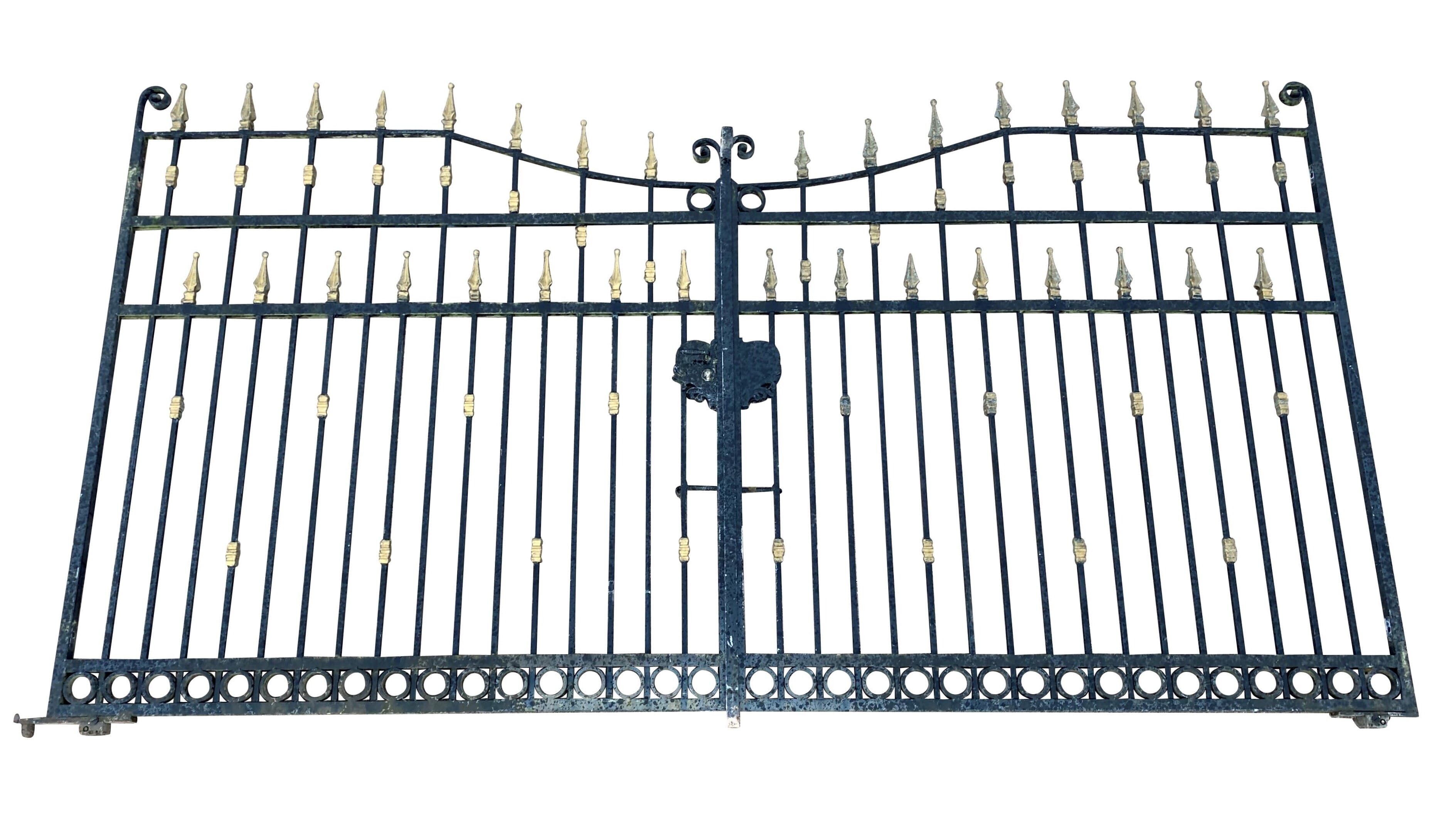 Large Vintage Reclaimed Metal Driveway Gates - D1691