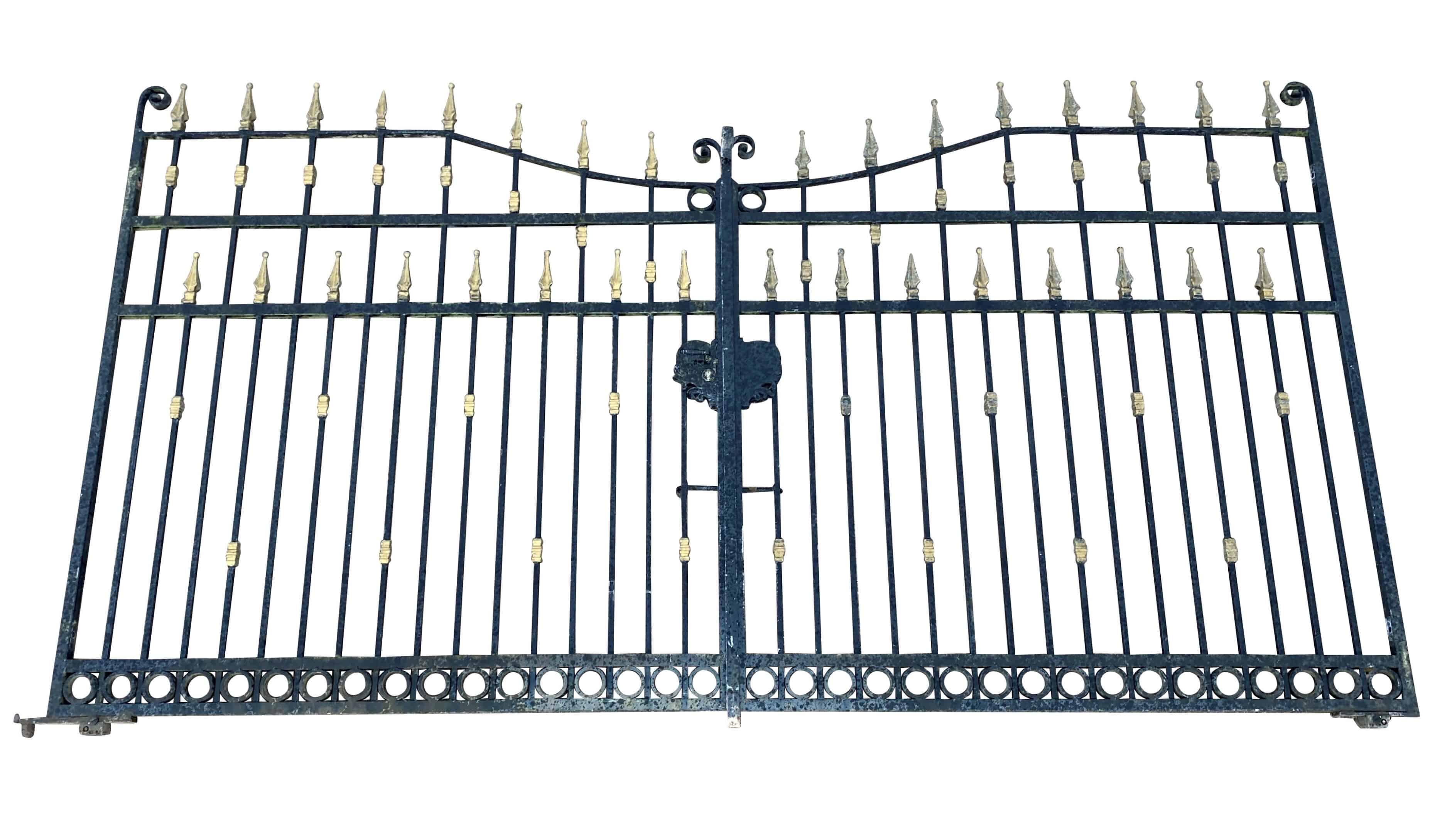 Large Vintage Reclaimed Metal Driveway Gates