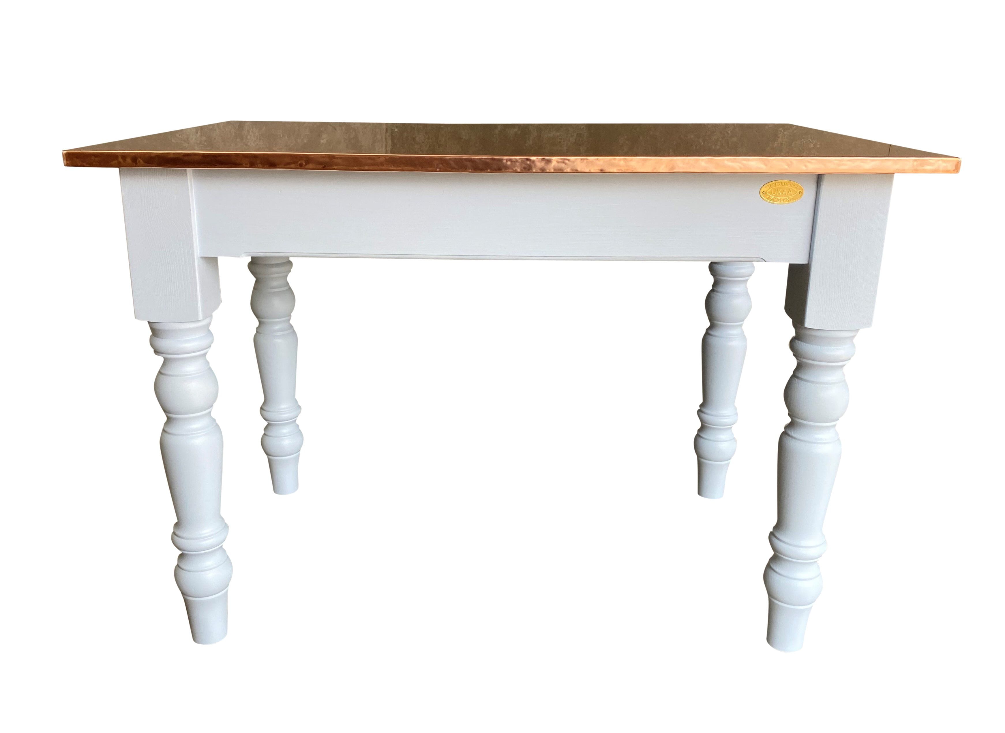 Bespoke Natural Copper Kitchen Table - D1693