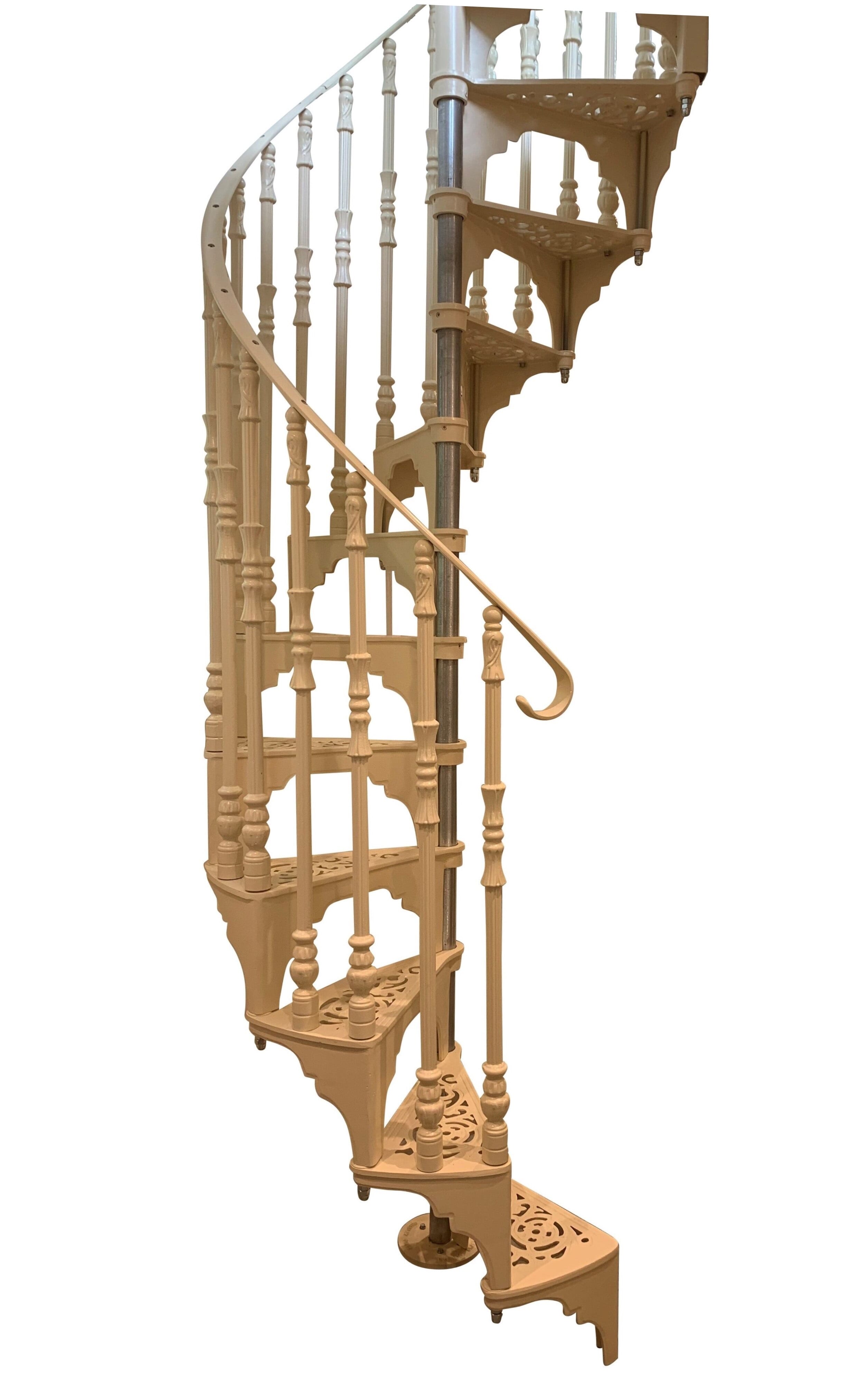 Metal Cottage Craft Cast Spiral Staircase With Original Balcony - 9270
