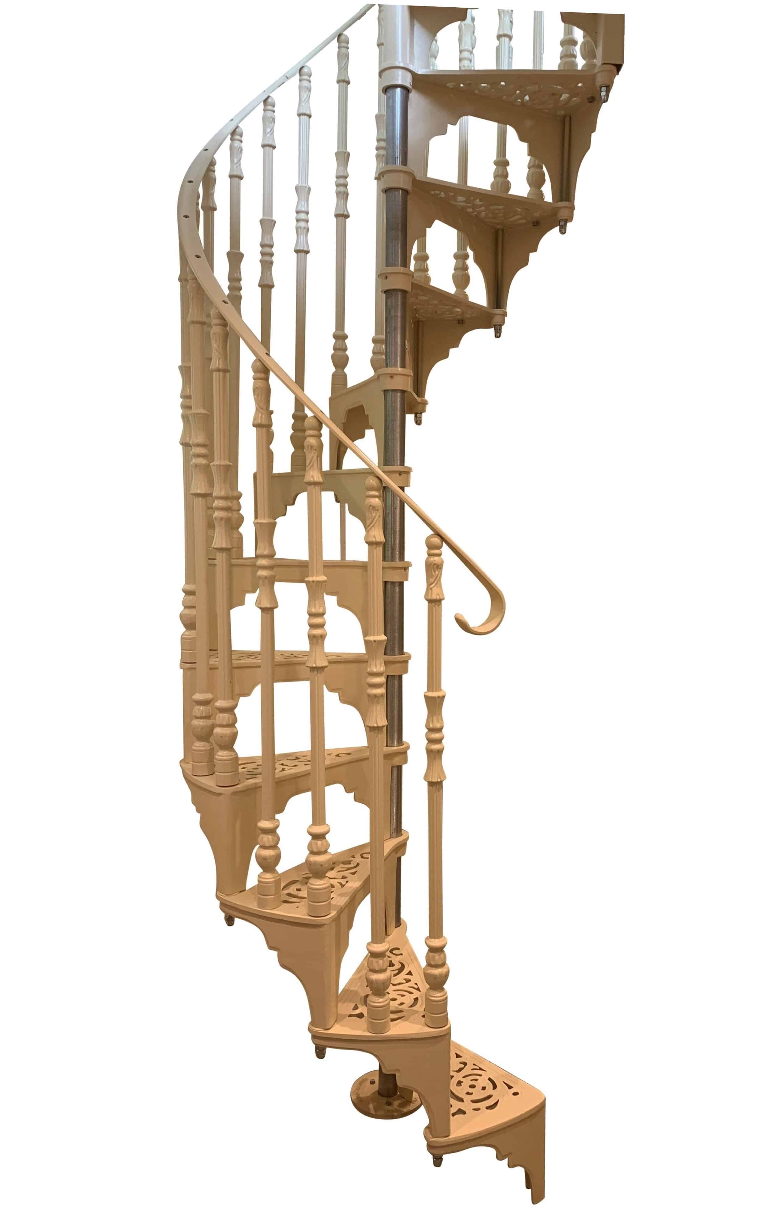 Metal Cottage Craft Cast Spiral Staircase With Balcony
