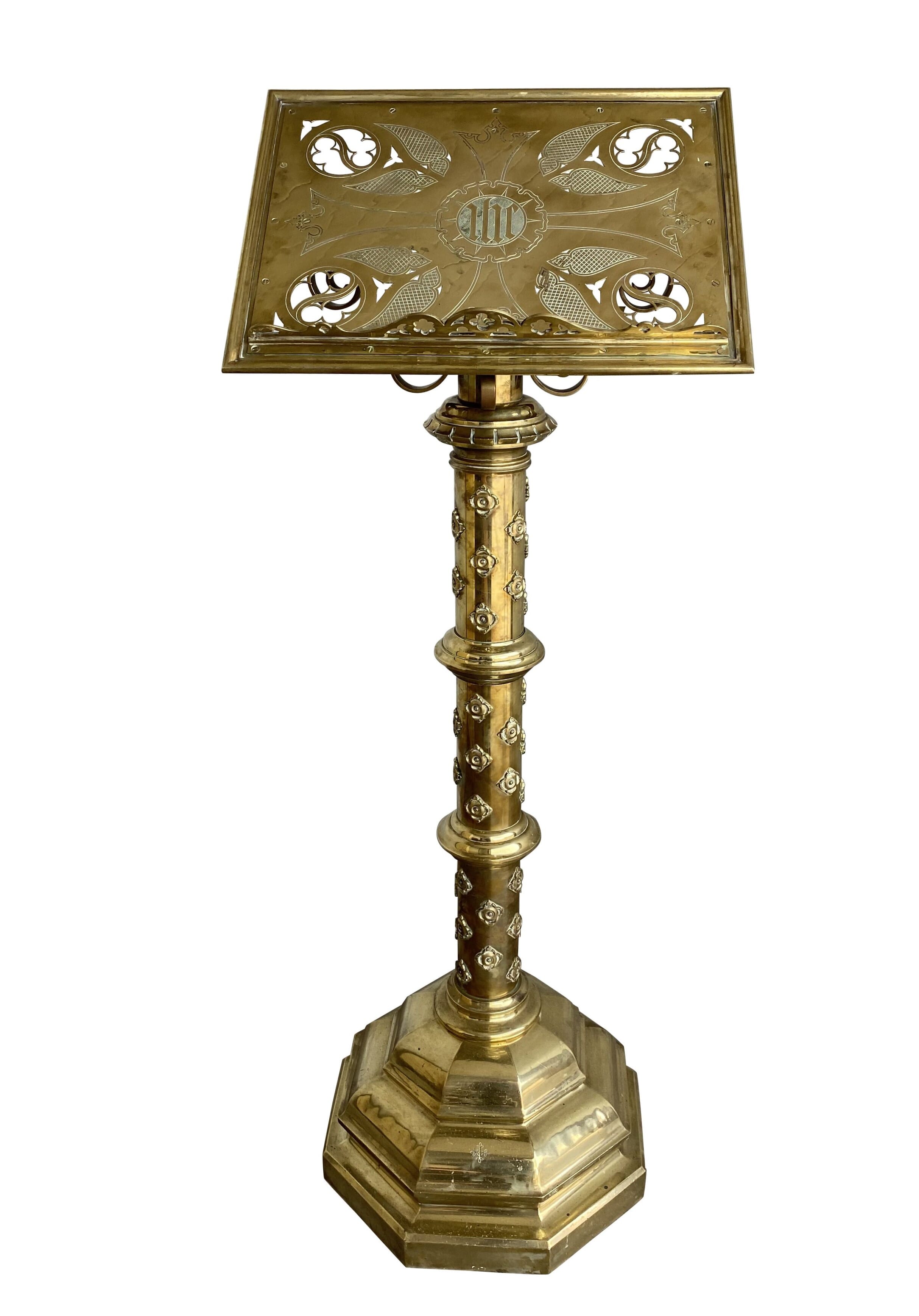 Antique Decorative Solid Brass Large Church Lectern - 9273