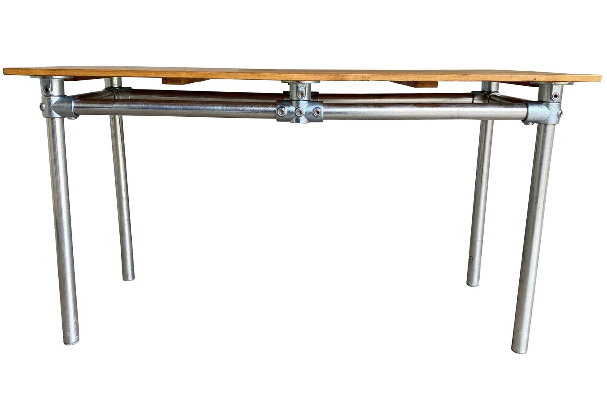 Handmade Reclaimed Pine Top & Galvanised Steel Base - D1702