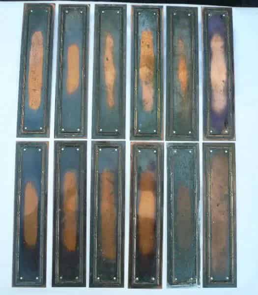 Set of 12 Copper Finger Plates