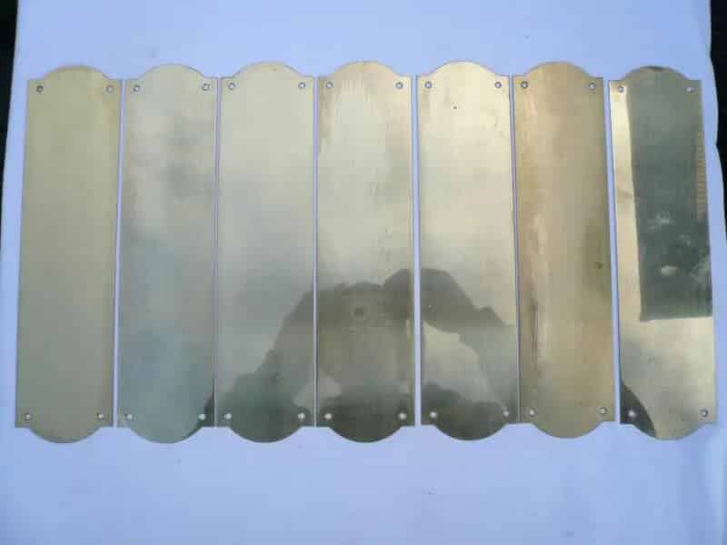 Set of 7 Brass Finger Plates