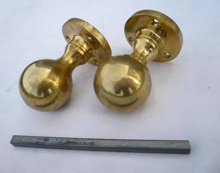 1 Pair of Brass Door Knobs