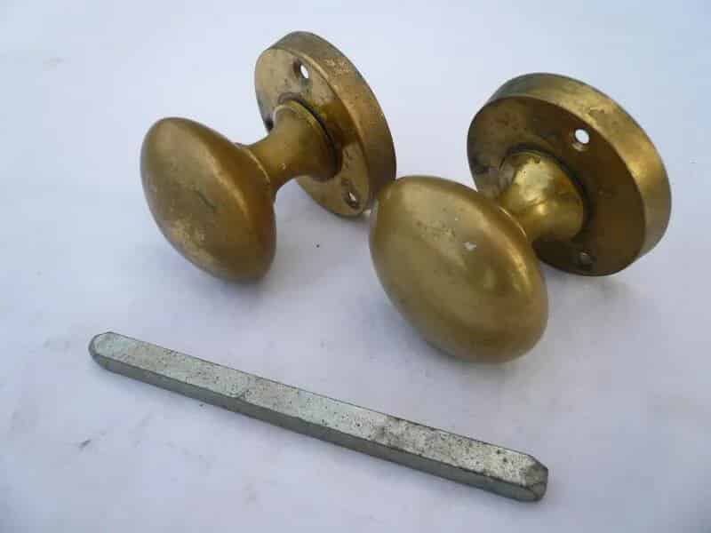 1 Pair of Brass Door Knobs