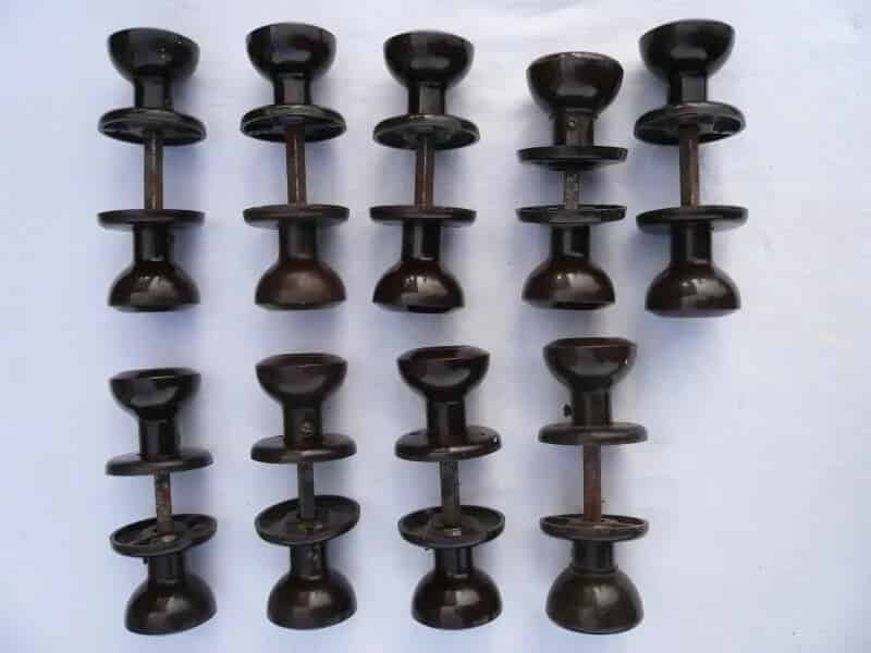 9 Pairs of Bakelite Door Knobs
